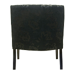 Полукресло с мягкой обивкой из жаккарда на 4-х ножках из массива березы Baroque Armchair black варинант исполнения - 2 | Loft Concept в Челябинске