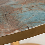 Стол обеденный круглый на золотистом основании Status Model варинант исполнения - 2 | Loft Concept в Челябинске