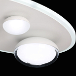 Потолочный светильник овальной формы белого цвета с 4-мя лампами Lunar Pebbles варинант исполнения - 8 | Loft Concept в Челябинске