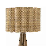 Торшер с плетеным абажуром на основании в виде треноги Lamp with Wicker Lampshade варинант исполнения - 1 | Loft Concept в Челябинске