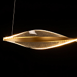 Люстра линейная с изогнутым плафоном Wave Line варинант исполнения - 7 | Loft Concept в Челябинске