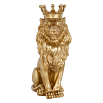 Статуэтка лев с детализированной гривой и изящной короной Lion Crown  варинант исполнения - 1 | Loft Concept в Челябинске