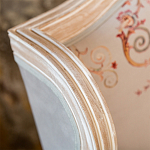 Кресло из массива бука серое с растительным орнаментом Raffael Floral Grey Armchair варинант исполнения - 4 | Loft Concept в Челябинске