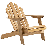 Уличное кресло из массива акации Adirondack Wooden Chair Natural варинант исполнения - 1 | Loft Concept в Челябинске