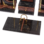 Настольный письменный набор из лемезита и змеевика с декором в виде Орла в подарочной упаковке Successful Leader варинант исполнения - 4 | Loft Concept в Челябинске