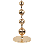 Торшер с плафонами из стеклянных шаров Pearls Suspension Gold Floor Lamp варинант исполнения - 3 | Loft Concept в Челябинске