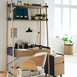 Вращающееся офисное кресло на колёсах Delwyn Chair White варинант исполнения - 5 | Loft Concept в Челябинске