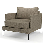 Мебельная ткань Шенилл коричневый цвет 138 см T4-28 варинант исполнения - 7 | Loft Concept в Челябинске