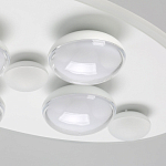 Потолочный светильник овальной формы белого цвета с 7-ю лампами Lunar Pebbles варинант исполнения - 5 | Loft Concept в Челябинске