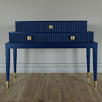 Премиальная Консоль с тремя ящиками Elsa Dreams Blue варинант исполнения - 3 | Loft Concept в Челябинске