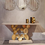 Консоль прямоугольная белая с основанием в виде кактуса Cactus варинант исполнения - 3 | Loft Concept в Челябинске