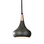  Подвесной светильник с каплевидным плафоном темного цвета Feiss варинант исполнения - 1 | Loft Concept в Челябинске