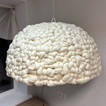 Вязаный подвесной светильник из шерсти Dome Wool Lamp  варинант исполнения - 2 | Loft Concept в Челябинске