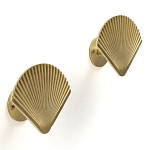 Комплект из 2-х настенных крючков из металла Shell Wall Hooks варинант исполнения - 1 | Loft Concept в Челябинске