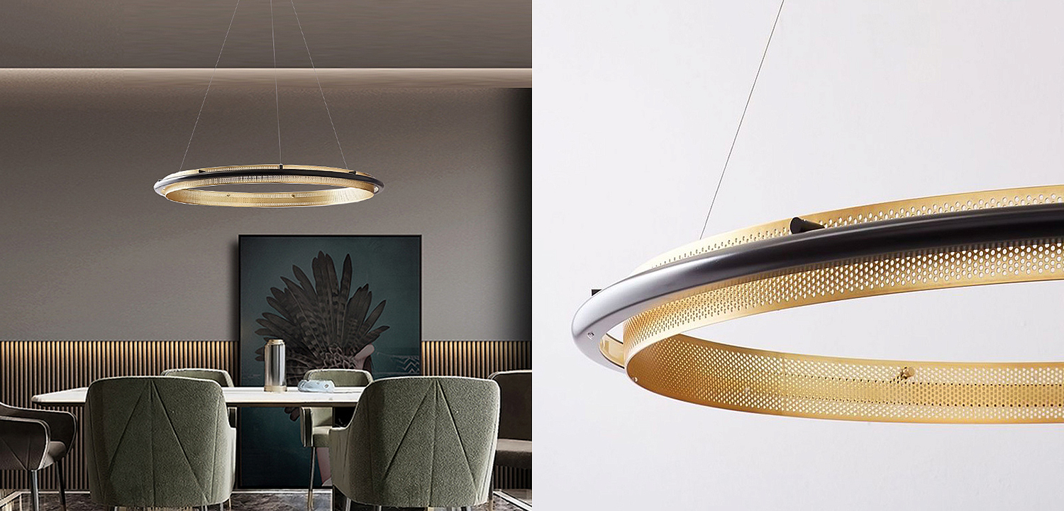 Люстра Gold ring horizontal pendant Люстра Gold ring horizontal pendant - Loft-Concept в Челябинске