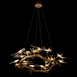 Люстра подвесная с прозрачными стеклянными птичками на ветвях Диаметр 100 см Serip Voa варинант исполнения - 5 | Loft Concept в Челябинске