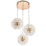 Подвесной светильник с 3-мя плафонами Crystal Dandelions Hanging Lamp варинант исполнения - 2 | Loft Concept в Челябинске