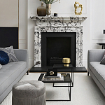 Комплект столиков с квадратными столешницами черные Black Table Combination варинант исполнения - 2 | Loft Concept в Челябинске