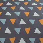 Постельное белье из сатина с принтом треугольники 150х200 см Triangular Dreams варинант исполнения - 3 | Loft Concept в Челябинске