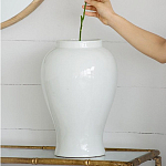Ваза белая с крышкой однотонная Chinoiserie Ceramics варинант исполнения - 9 | Loft Concept в Челябинске