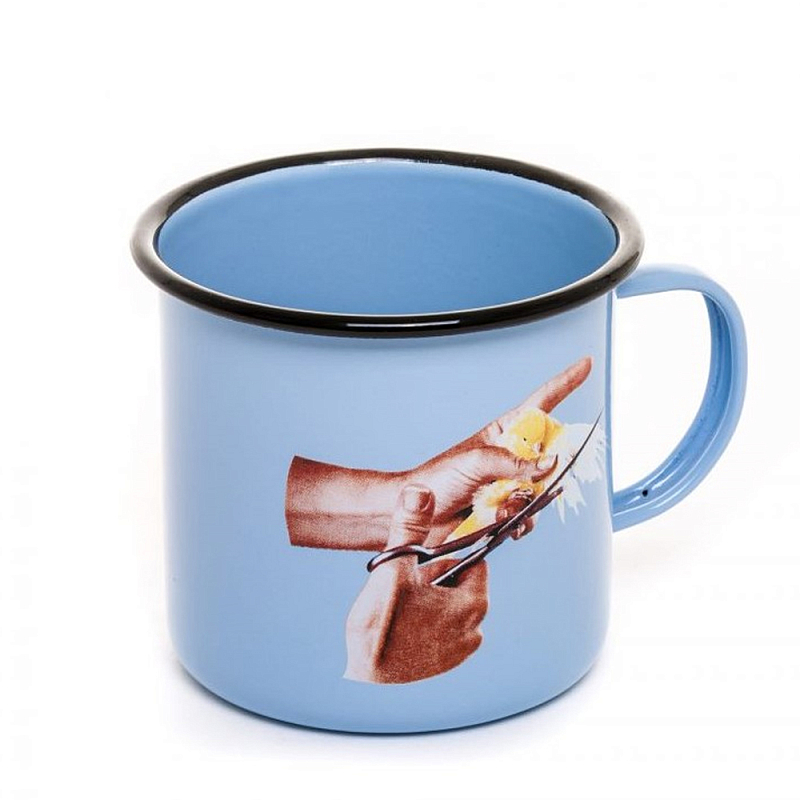 Кружка Seletti Mug Bird Голубой Коричневый Кружка Seletti Mug Bird Голубой Коричневый в Челябинске | Loft Concept
