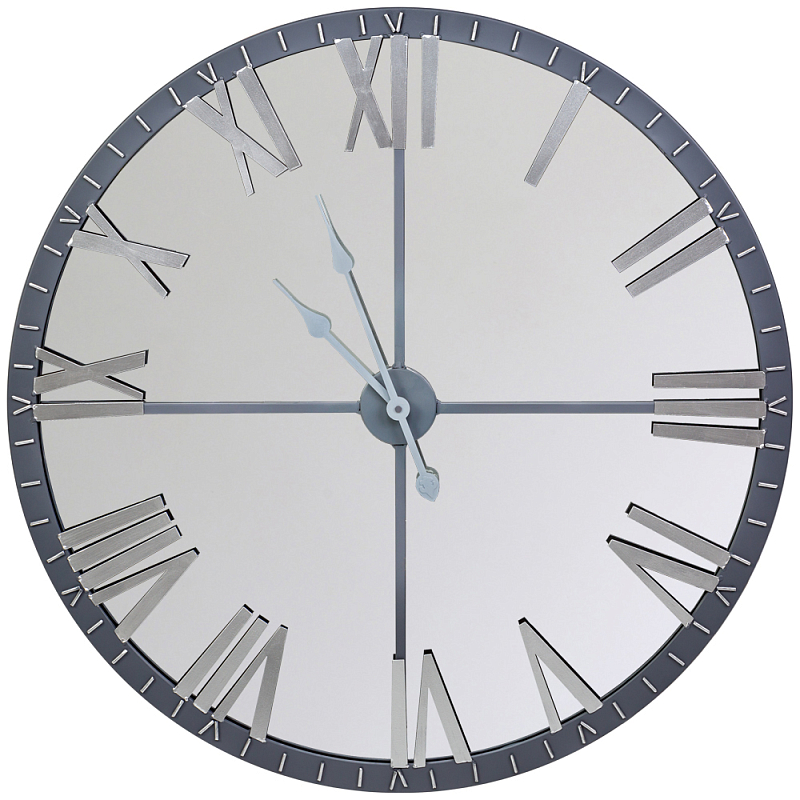 Часы настенные зеркальные с серебряным металлическим циферблатом Mirror Tower Clock Серебряный Зеркало Часы настенные зеркальные с серебряным металлическим циферблатом Mirror Tower Clock Серебряный Зеркало в Челябинске | Loft Concept