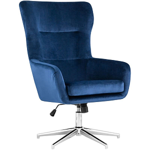 Кресло офисное Alastair синий велюр