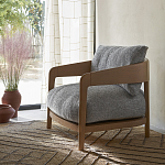 Кресло с каркасом из массива ясеня Deniaud Ash Grey Armchair варинант исполнения - 13 | Loft Concept в Челябинске