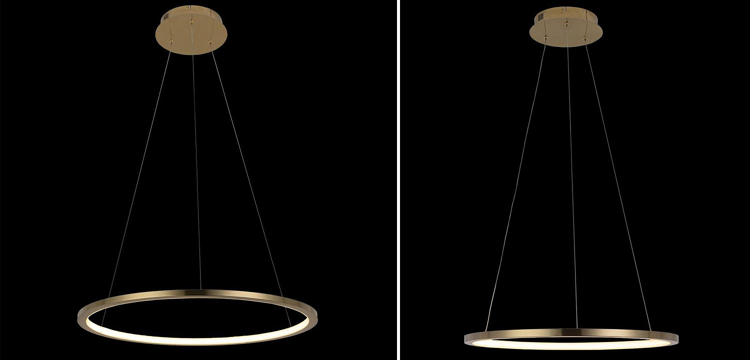 Подвесной светильник Yvette Ring Horizontal gold Подвесной светильник Yvette Ring Horizontal gold - Loft-Concept в Челябинске