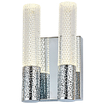 Бра с двумя плафонами Dew Drops Tube Duo Chrome Wall Lamp варинант исполнения - 1 | Loft Concept в Челябинске