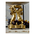Чаша фарфоровая на двух бронзовых ангелах Eden Garden варинант исполнения - 5 | Loft Concept в Челябинске