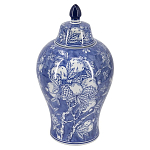 Ваза с крышкой в китайском стиле Гранатовое дерево Blooming Pomegranate варинант исполнения - 1 | Loft Concept в Челябинске