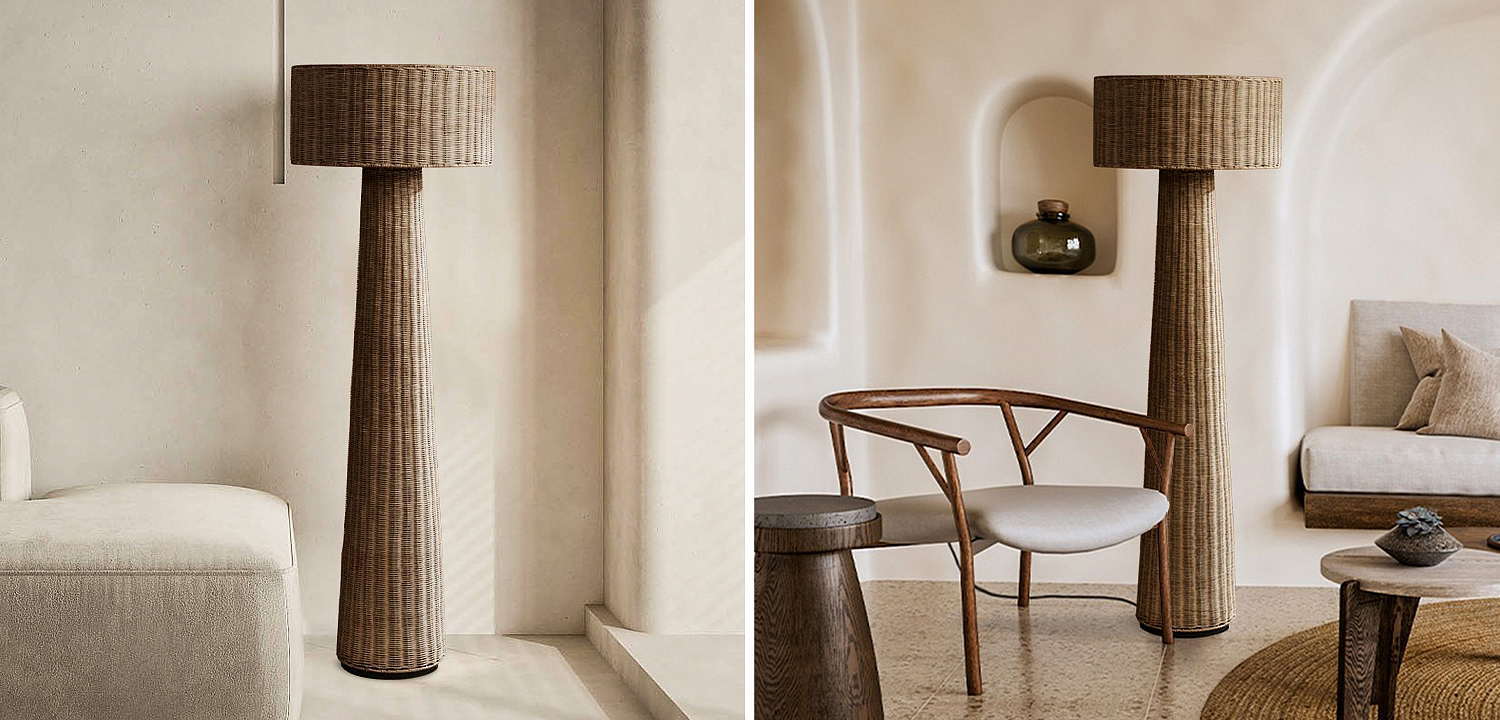 Торшер Wicker Furniture Poe Floor Lamp Торшер Wicker Furniture Poe Floor Lamp - Loft-Concept в Челябинске
