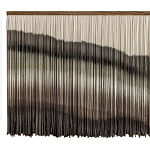 Пейзаж из нитей Макраме Wall decor Black and White Landscape варинант исполнения - 5 | Loft Concept в Челябинске