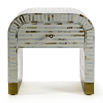 Тумбочка прикроватная Amo Bone Inlay Bedside Almond варинант исполнения - 1 | Loft Concept в Челябинске