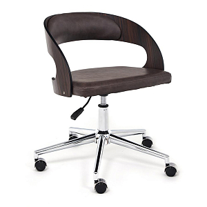 Кресло Humeur de Travail cuir marron foncé