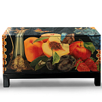 Комод чёрный с росписью Натюрморт Still life варинант исполнения - 1 | Loft Concept в Челябинске