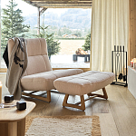 Оттоманка с обивкой букле Lino White Boucle Ottoman варинант исполнения - 4 | Loft Concept в Челябинске