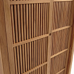 Шкаф из массива тика Okino Wood Cabinet варинант исполнения - 6 | Loft Concept в Челябинске