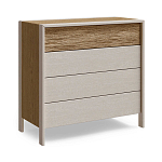 Комод 4 ящика с подсветкой на рельефном фасаде Warm Industrial варинант исполнения - 6 | Loft Concept в Челябинске