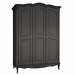 Шкаф черный из массива бука в стиле прованс Black Provence варинант исполнения - 2 | Loft Concept в Челябинске