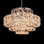 Люстра хрустальная в неоклассическом стиле на серебристом каркасе Majesty варинант исполнения - 2 | Loft Concept в Челябинске