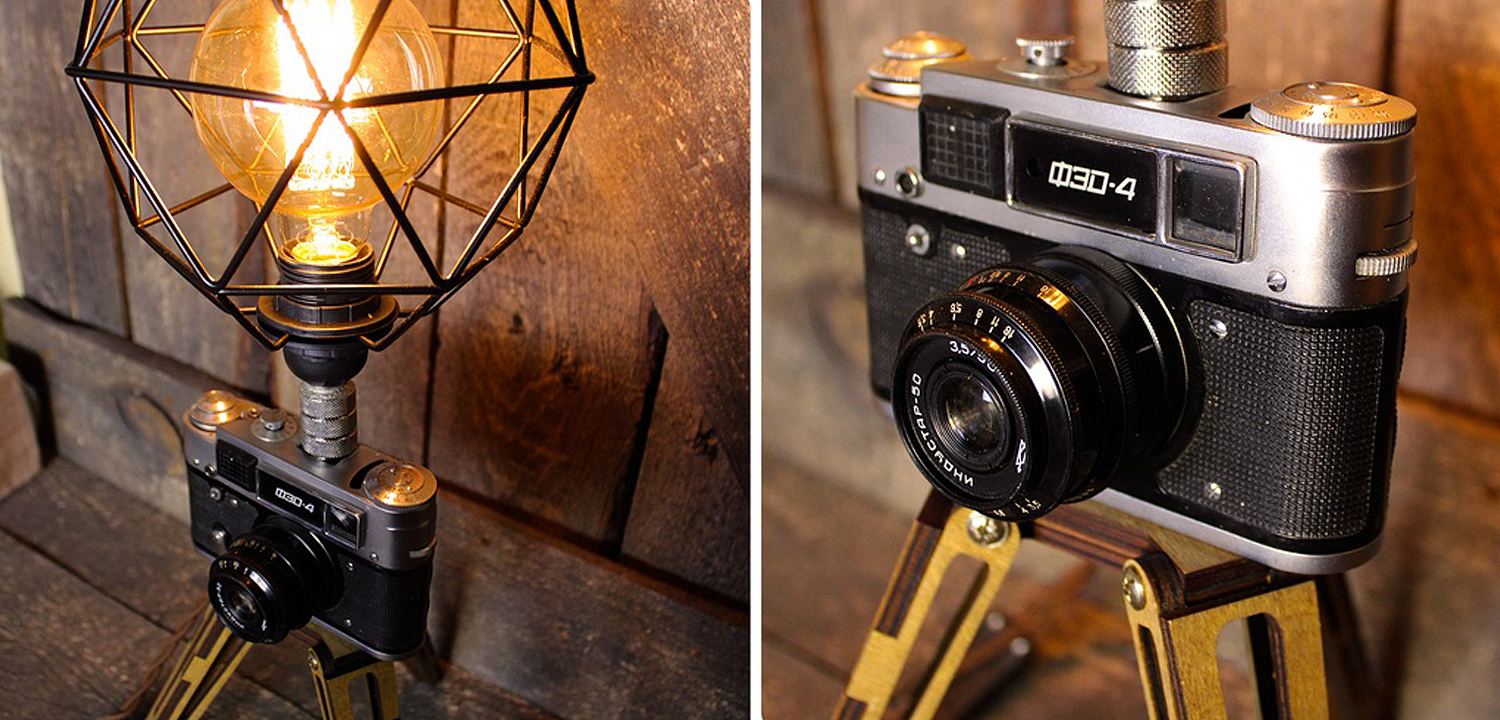 Настольная лампа Retro Camera Настольная лампа Retro Camera - Loft-Concept в Челябинске