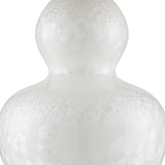 Настольная лампа фарфоровая с плиссированным конусовидным абажуром White Glaze варинант исполнения - 1 | Loft Concept в Челябинске