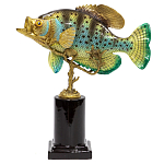 Статуэтка из фарфора в форме рыбы SEA Porcelain and Bronze варинант исполнения - 1 | Loft Concept в Челябинске