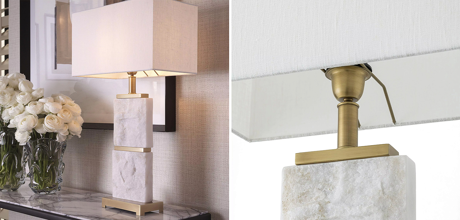 Настольная лампа Eichholtz Table Lamp Newton L Marble Настольная лампа Eichholtz Table Lamp Newton L Marble - Loft-Concept в Челябинске