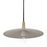 Подвесной светильник круглый в сочетании дерева и металла Space варинант исполнения - 3 | Loft Concept в Челябинске