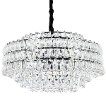 Люстра с хрустальными подвесками в виде капель Antoine Crystal Drops Chrome Chandelier 16 варинант исполнения - 1 | Loft Concept в Челябинске