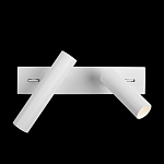 Бра с двумя цилиндрическими повортными спотами белого цвета Trumpet tube варинант исполнения - 7 | Loft Concept в Челябинске