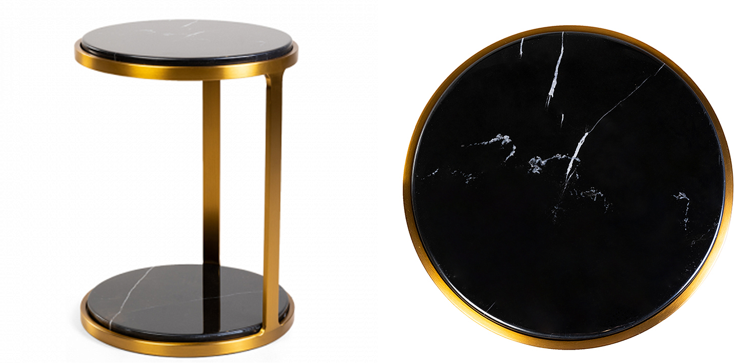 Приставной стол Viorel Marble Side Table Приставной стол Viorel Marble Side Table - Loft-Concept в Челябинске